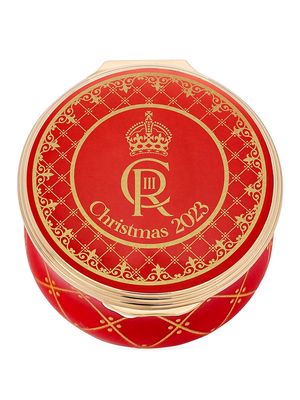 Annual 2023 Holiday Enamel King Charles Royal Cypher Box