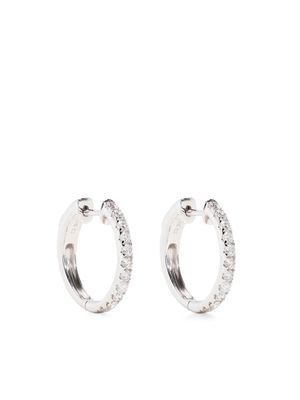 Anonymous 14k white gold hoop earrings - Silver