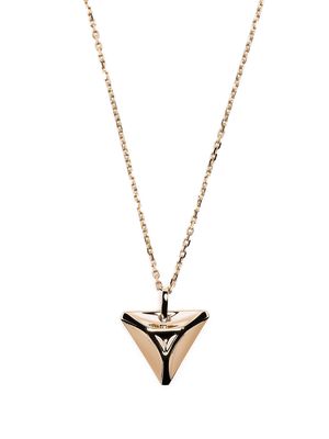 Anonymous 18kt recycled yellow gold Collection 1 triangle pendant necklace