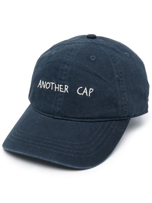 Another Aspect embroidered-slogan baseball cap - Blue