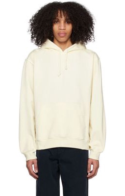 ANOTHER ASPECT Off-White Garment-Dyed Hoodie