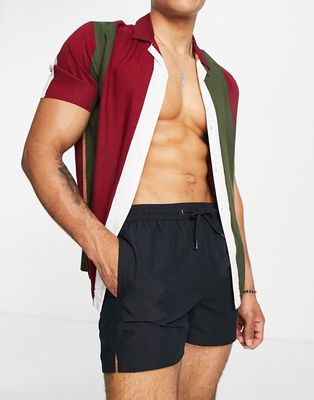 Another Influence swim shorts in black