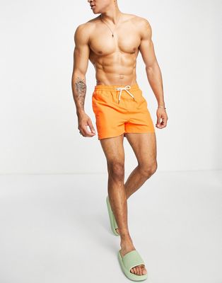 Another Influence swim shorts in orange