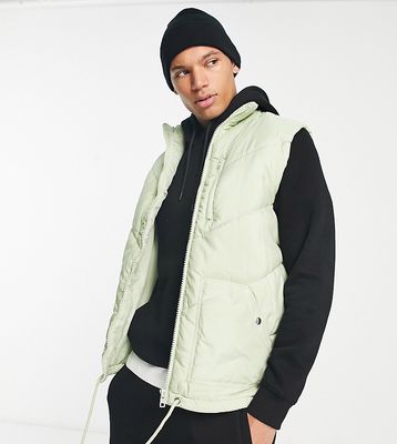 Another Influence Tall utility vest in green