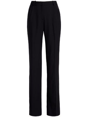 another tomorrow flared merino wool trousers - Black