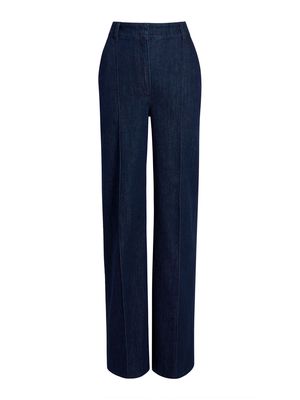 Another Tomorrow high-rise denim trousers - Blue