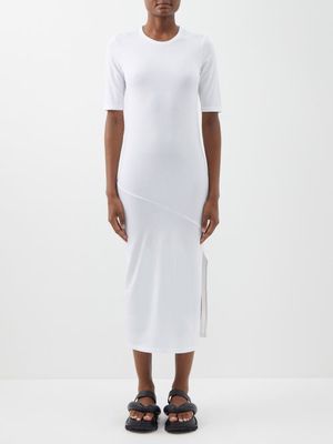 Another Tomorrow - Organic Cotton-blend Dress - Womens - White