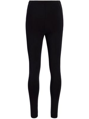 another tomorrow seam-detail high-waisted leggings - Black