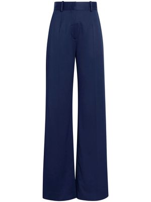 Another Tomorrow wide-leg tailored trousers - Blue