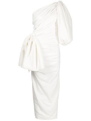 ANOUKI puff-sleeve maxi dress - White
