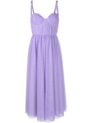 ANOUKI sweetheart-neck sleeveless dress - Purple