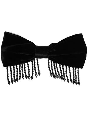 ANOUKI velvet-bow hair clip - Black