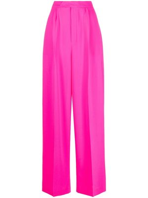 ANOUKI wool wide-leg trousers - Pink