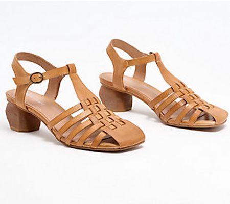 Antelope Leather Heeled Sandals - Aren