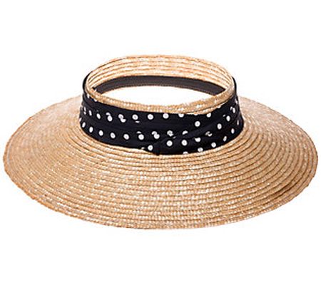 Anthony Maxwell Black Polka Dot Open Crown Hat