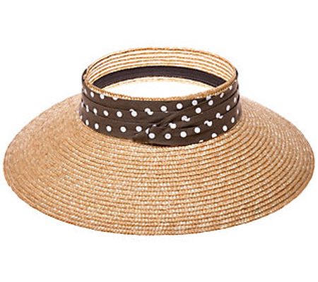Anthony Maxwell Chocolate Polka Dot  Open Crown Hat
