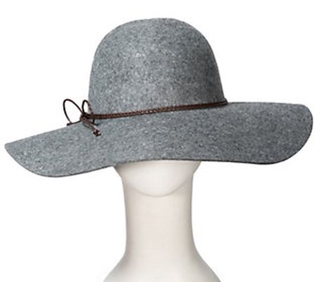 Anthony Maxwell Floppy Wool Felt Hat with Braid ed Leather Ban