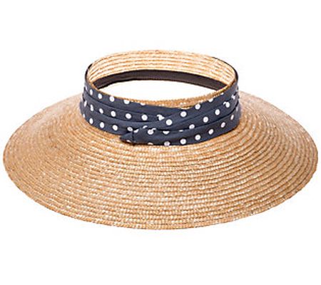 Anthony Maxwell Gray Polka Dot Open Crown Hat
