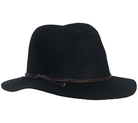 Anthony Maxwell Leather Roped Fedora