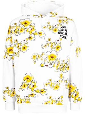 Anti Social Social Club Draw Conclusions graphic-print hoodie - White