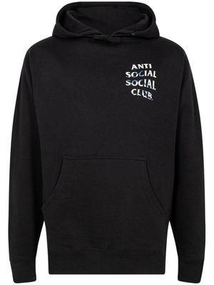 Anti Social Social Club logo-print hoodie - Black