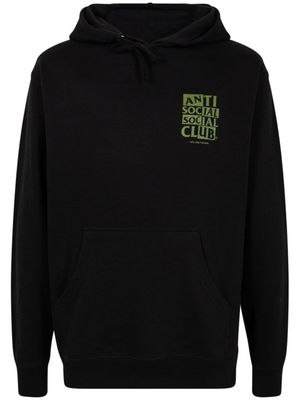 Anti Social Social Club Muted logo-print hoodie - Black