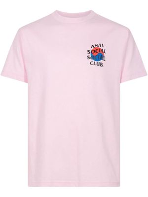 Anti Social Social Club x Case Study logo-print T-shirt - Pink