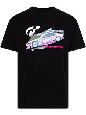 Anti Social Social Club x Gran Turismo GT500 graphic-print T-shirt "Members Only" - Black