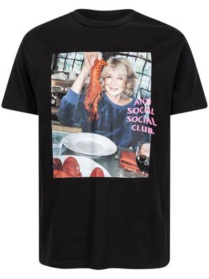 Anti Social Social Club x Martha Stewart Lobster "Black" crew neck T-shirt