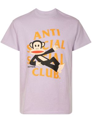 Anti Social Social Club x Paul Frank Laying T-shirt - Pink