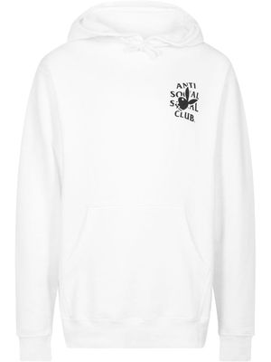 Anti Social Social Club x Playboy logo-print hoodie - White