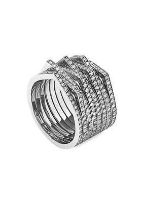 Antifer 18K-White-Gold & 0.47 TCW Diamond Ring