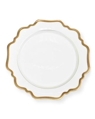 Antiqued White Dessert Plate