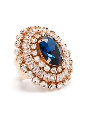 Anton Heunis Alyssa crystal-embellished cocktail ring - Gold