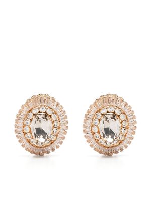 Anton Heunis crystal-embellished gemstone earrings - Gold