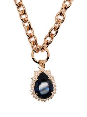 Anton Heunis gemstone-pendant chain necklace - Blue