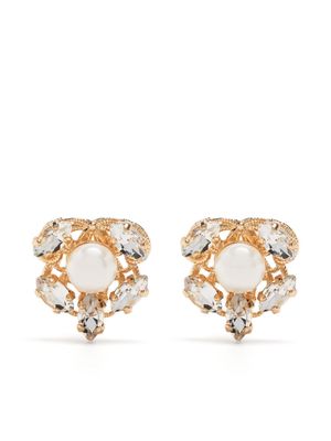 Anton Heunis gold-plated pearl and crystal earring