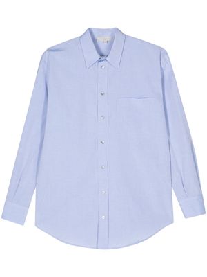 Antonelli Aspic poplin cotton shirt - Blue