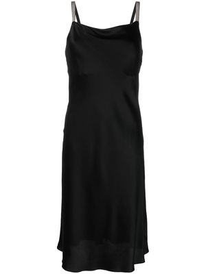 Antonelli ball-chain embellished strap dress - Black