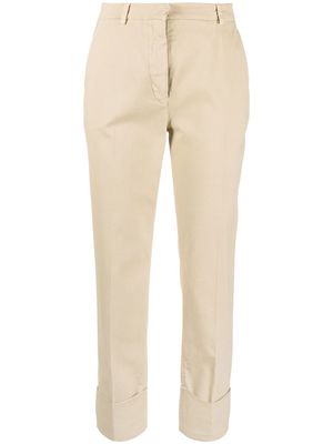 Antonelli cropped cotton-blend trousers - 112 BEIGE