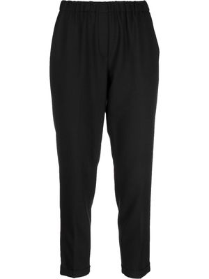 Antonelli cropped tapered trousers - Black