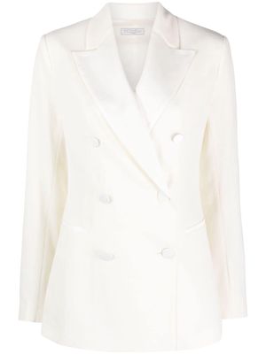 Antonelli double-breasted notched-lapels blazer - White