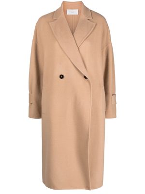 Antonelli double-breasted wool blend coat - Neutrals