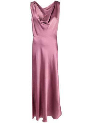 Antonelli draped silk-satin gown dress - Pink