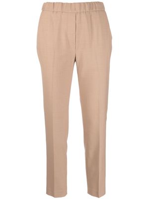 Antonelli elasticated-waist cropped trousers - 126