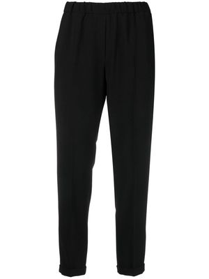 Antonelli high-waisted cropped trousers - Black