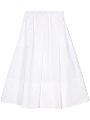 Antonelli Isotta poplin cotton skirt - White