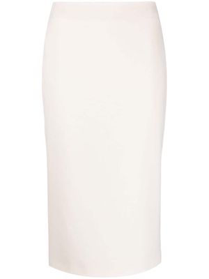 Antonelli knitted midi skirt - Neutrals