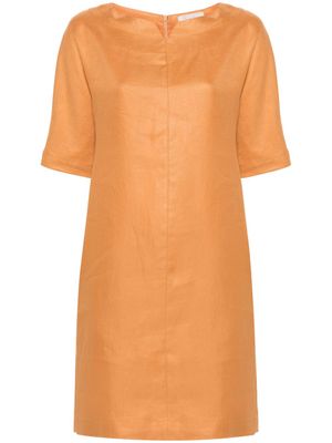 Antonelli linen midi dress - Orange