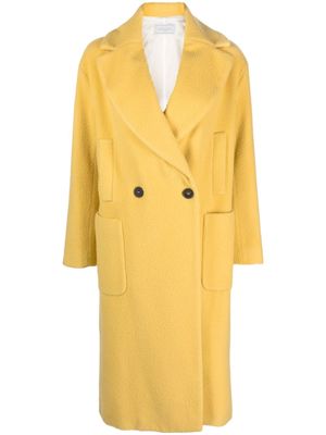Antonelli notched-lapels double-breasted coat - Yellow